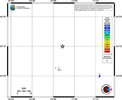 Mappa EMS - territori località