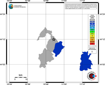 Mappa EMS - territori comuni