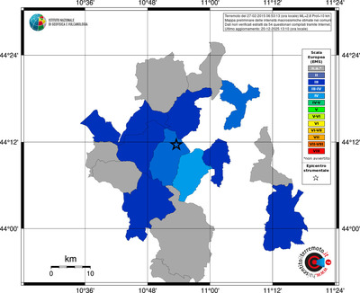 Mappa EMS - territori comuni