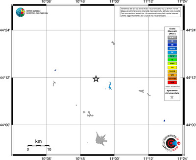 Mappa MCS - territori località