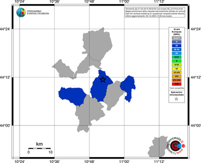 Mappa EMS - territori comuni