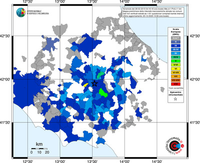 Mappa EMS - territori comuni