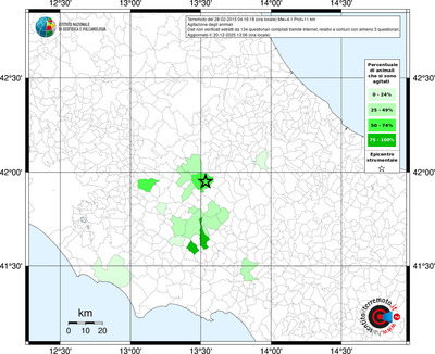 Mappa territorio comunale con almeno 3 questionari