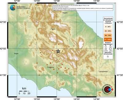 Mappa comuni con almeno 3 questionari