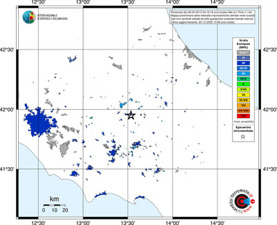 Mappa EMS - territori località