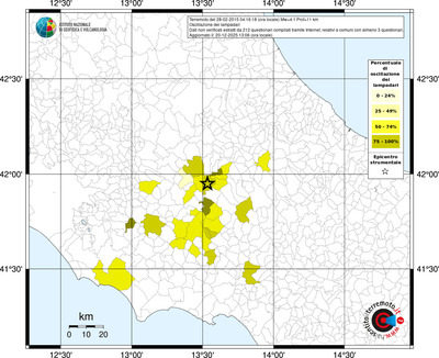Mappa territorio comunale con almeno 3 questionari