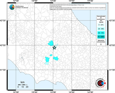 Mappa territorio comunale con almeno 3 questionari