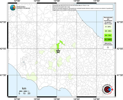 Mappa territorio comunale con almeno 3 questionari