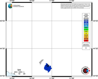 Mappa EMS - territori comuni