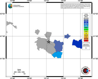 Mappa MCS - territori comuni