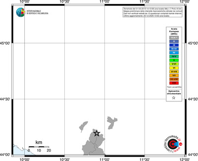 Mappa EMS - territori comuni