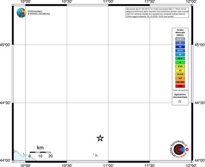 Mappa MCS - territori località