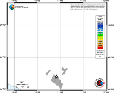 Mappa EMS - territori comuni