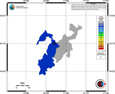 Mappa EMS - territori comuni
