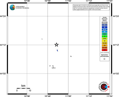 Mappa MCS - territori località