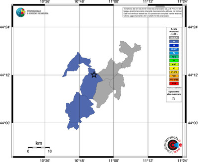 Mappa MCS - territori comuni