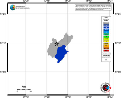Mappa EMS - territori comuni
