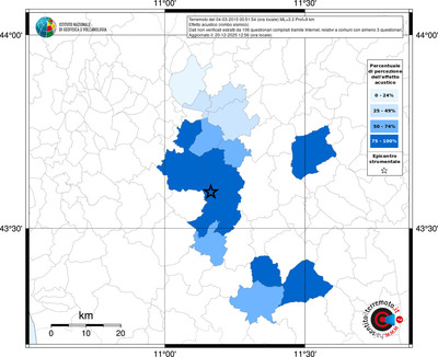 Mappa territorio comunale con almeno 3 questionari