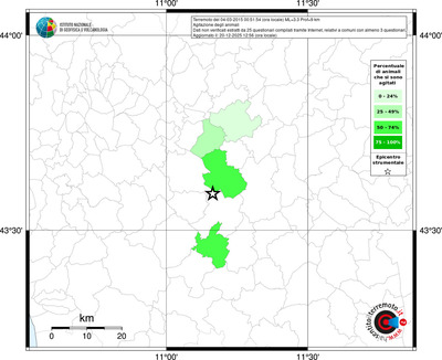 Mappa territorio comunale con almeno 3 questionari