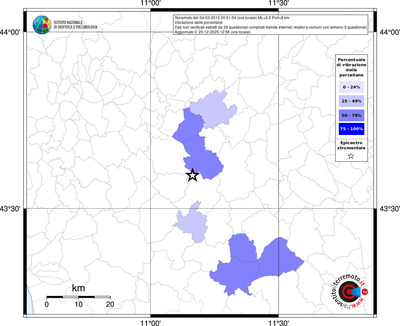 Mappa territorio comunale con almeno 3 questionari