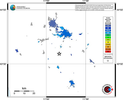Mappa MCS - territori località