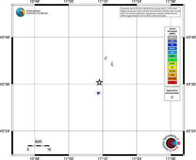 Mappa EMS - territori località