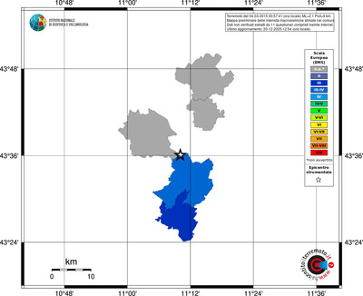Mappa EMS - territori comuni