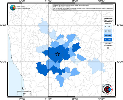 Mappa territorio comunale con almeno 3 questionari
