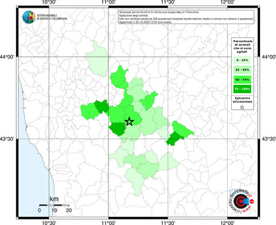 Mappa territorio comunale con almeno 3 questionari