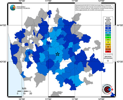 Mappa EMS - territori comuni