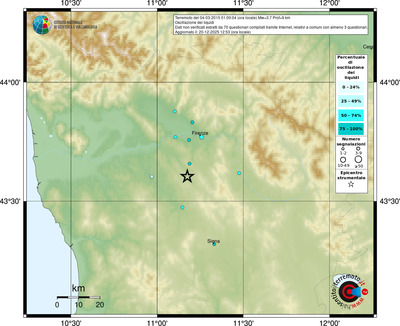 Mappa comuni con almeno 3 questionari