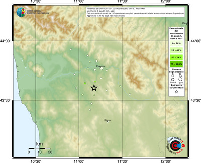 Mappa comuni con almeno 3 questionari