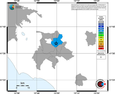 Mappa EMS - territori comuni