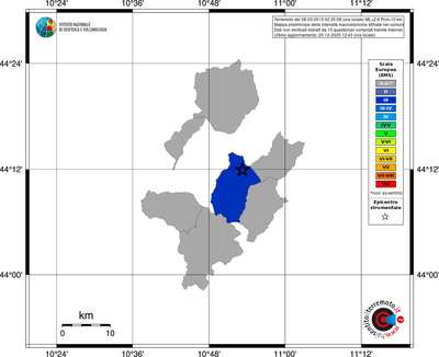 Mappa EMS - territori comuni