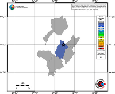 Mappa MCS - territori comuni