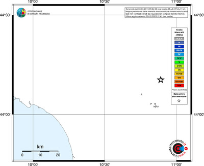 Mappa MCS - territori località
