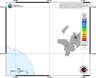 Mappa MCS - territori comuni
