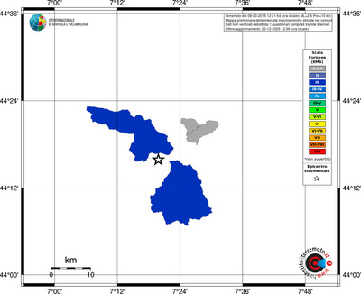Mappa EMS - territori comuni