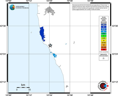 Mappa EMS - territori località