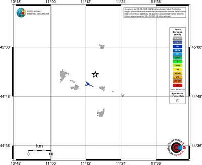 Mappa EMS - territori località