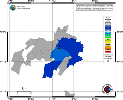 Mappa EMS - territori comuni