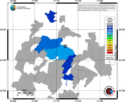 Mappa EMS - territori comuni
