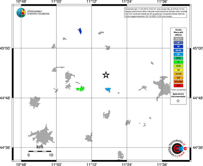 Mappa MCS - territori località
