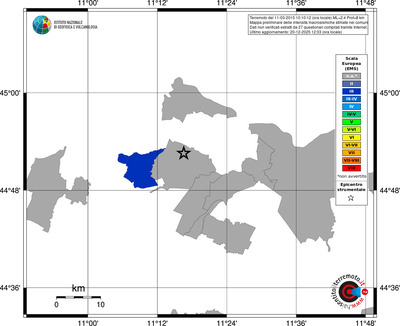 Mappa EMS - territori comuni