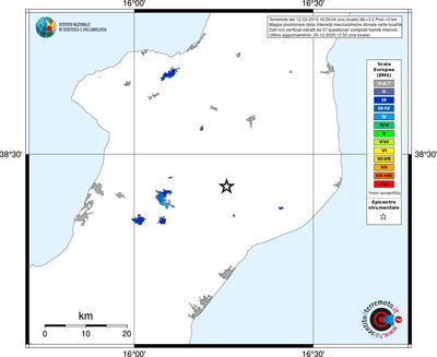 Mappa EMS - territori località