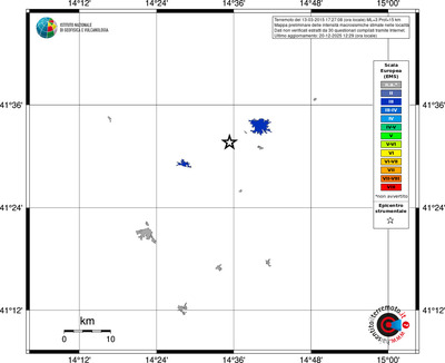 Mappa EMS - territori località