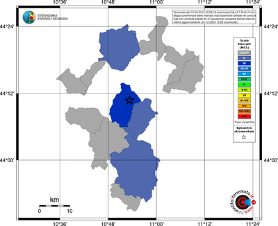 Mappa MCS - territori comuni
