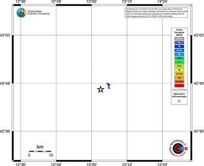 Mappa EMS - territori località