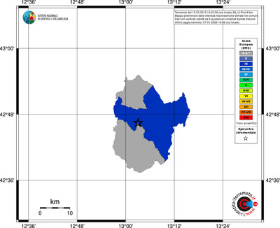 Mappa EMS - territori comuni