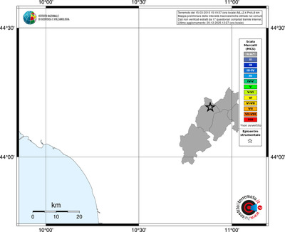 Mappa MCS - territori comuni